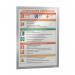 Durable DURAFRAME Self-Adhesive Sign & Document Holder with Magnetic Frame A3 Silver (Pack 2) - 487323 11951DR