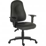Ergo Comfort Air High Back PU Ergonomic Operator Office Chair with Arms Black - 9500AIR-PU/0270 11997TK