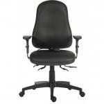 Ergo Comfort Air High Back PU Ergonomic Operator Office Chair with Arms Black - 9500AIR-PU0270 11997TK