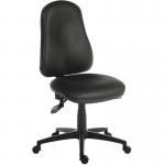 Ergo Comfort High Back PU Ergonomic Operator Office Chair without Arms Black - 9500-PU 12004TK