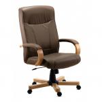 Richmond Bonded Leather Faced Executive Office Chair Brown - 8511HLWBN 12039TK