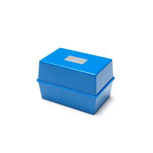 ValueX Deflecto Card Index Box 5x3 inches  127x76mm Blue - CP010YTBLU