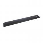 In the picture, there are two pieces of durable wrist rests, designed for desktop use. The material is non-slip gel, providing ergonomic support. The color is charcoal and the dimensions are 460x20x61mm.