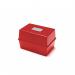 ValueX Deflecto Card Index Box 5x3 inches 127x76mm Red - CP010YTRED 12094DF