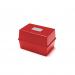 ValueX Deflecto Card Index Box 5x3 inches / 127x76mm Red - CP010YTRED 12094DF