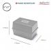 ValueX Essentials Card Index Box 6 x 4 Inches (152 x 102mm) Grey - CP011YTGRY 12115DF