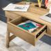 Ithaca Home Office Desk W1190 x D600 x H760mm Riviera Oak - 7700003 12116TK