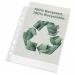 Rexel Multi Punched Recycled Pocket Polypropylene A5 70 Micron Top Opening Clear (Pack 50) 2115703 12124AC