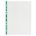 Rexel Copy King Multi Punched Pocket Polypropylene A4 90 Micron Top Opening Green Spine Glass Clear (Pack 25) 2115705 12138AC