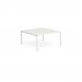 Evolve Plus 1400mm Back to Back 2 Person Desk White Top White Frame BE151 12193DY