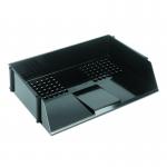 ValueX Deflecto Letter Tray Wide Entry A4Foolscap Landscape Black - CP028YTBLK 12213DF