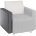 Cube Modular Interchangeable Fabric Armrest Only Dark Grey - 6971 12242TK