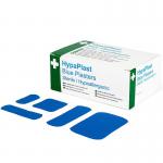 HypaPlast Blue Visually Detectable Plaster Assorted Sizes (Pack 100) - D6010 12312FA