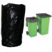 Extra Heavy Duty Premium Wheelie Bin Liner Sacks 300 Gauge 36x48x53 Inches 91x122x135cm Black (Pack 50) - BB059A 12368CG