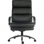 Samson Heavy Duty Leather Look Executive Office Chair Black - 6968 12375TK