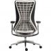 Quantum Mesh Back Executive Chair Chair Black with White Frame - 6966WHI 12382TK