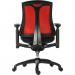 Rapport Mesh Back Executive Office Chair with Fabric Seat RedBlack - 6964RED 12396TK