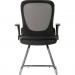 Flip Mesh Back Cantilever Visitor Chair with Flip Up Armrests Black - 6963BLK 12410TK