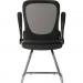 Flip Mesh Back Cantilever Visitor Chair with Flip Up Armrests Black - 6963BLK 12410TK