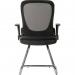 Flip Mesh Back Cantilever Visitor Chair with Flip Up Armrests Black - 6963BLK 12410TK