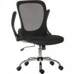 Flip Mesh Back Executive Office Chair with Flip Up Armrests Black - 6962BLK 12417TK