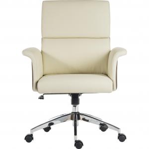 Image of Elegance Gull Wing Medium Back Leather Look Executive Office Chair