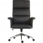 Elegance Gull Wing High Back Leather Look Executive Office Chair Black - 6950BLK 12466TK