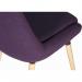 Contemporary Welcome Upholstered Reception Chair Plum (Pack 2) - 6946PLU 12487TK