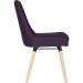 Contemporary Welcome Upholstered Reception Chair Plum (Pack 2) - 6946PLU 12487TK