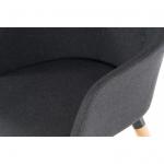 Contemporary 4 Legged Upholstered Reception Chair Graphite (Pack 2) - 6929GRA 12557TK