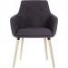 Contemporary 4 Legged Upholstered Reception Chair Graphite (Pack 2) - 6929GRA 12557TK
