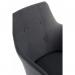 Contemporary 4 Legged Upholstered Reception Chair Graphite (Pack 2) - 6929GRA 12557TK