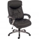 Siesta Luxury Leather Faced Executive Office Chair Black - 6916 12606TK