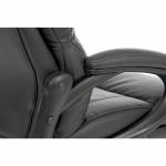 Luxe Luxury Leather Look Executive Office Chair Black - 6913 12613TK