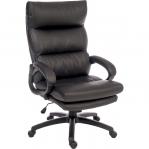 Luxe Luxury Leather Look Executive Office Chair Black - 6913 12613TK