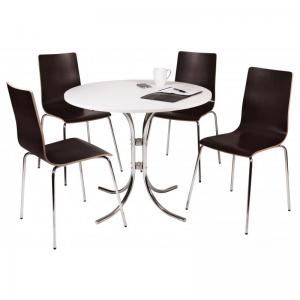 Photos - Office Desk LOFT Bistro Table and Chairs Set - 6907WE 12648TK 