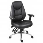 Portland Luxury Faux Leather Operator Office Chair Black - 6902PB 12669TK