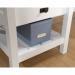 Shaker Style Home Office L-Shaped Desk White with Oak Desktop - 5428225 12739TK