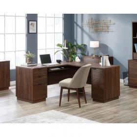 Elstree Home Office L-Shaped Desk Spiced Mahogany - 5426914 12767TK