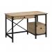 Steel Gorge Wrought Iron Style Home Office Desk Milled Mesquite - 5425907 12844TK