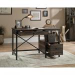 Steel Gorge Wrought Iron Style Home Office Desk Carbon Oak - 5423912 12858TK