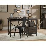 Steel Gorge Wrought Iron Style Home Office Desk Carbon Oak - 5423912 12858TK