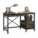 Steel Gorge Wrought Iron Style Home Office Desk Carbon Oak - 5423912 12858TK