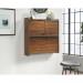 Hampstead Park Space Saving Wall Desk Walnut - 5423704 12865TK