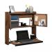 Hampstead Park Space Saving Wall Desk Walnut - 5423704 12865TK