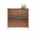 Hampstead Park Space Saving Wall Desk Walnut - 5423704 12865TK