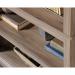 Barrister Home 5 Shelf Bookcase with 3 Adjustable Shelves W896 x D336 x H1772mm Salt Oak - 5420173 12942TK