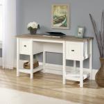 Shaker Style Home Office Desk White with Lintel Oak Finish - 5418072 12963TK