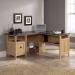 Home Study Home Office L-Shaped Desk Dover Oak with Slate Finish - 5412320 13012TK