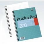 Pukka Pad Jotta A4 Wirebound Card Cover Notebook Ruled 200 Pages Metallic Green (Pack 3) - JM018 13017PK